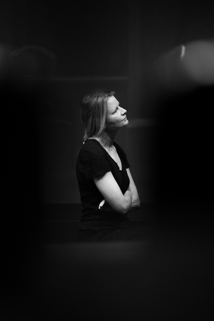 MORALNOŚĆ PANI DULSKIEJ – próby: Małgorzata Kożuchowska (Pani Dulska). Fot. Marta Ankiersztejn