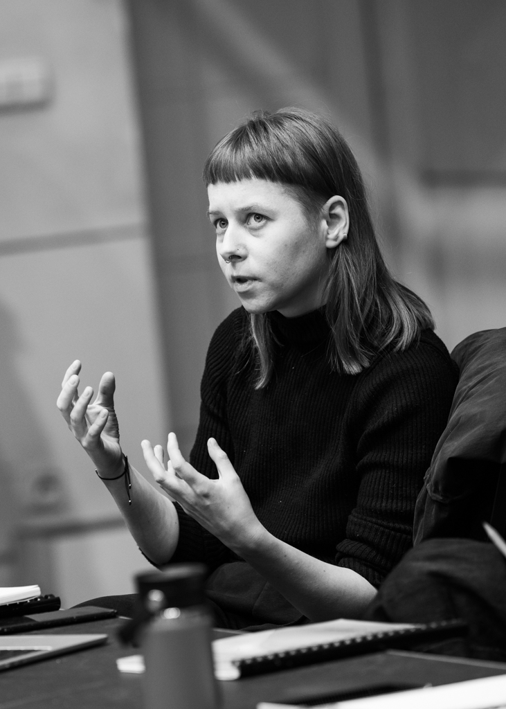 PROWADŹ SWÓJ PŁUG PRZEZ KOŚCI UMARŁYCH Olgi Tokarczuk – próba: Ewa Platt (reżyseria). Fot. Marta Ankiersztejn